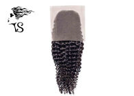 Kinky Curly Swiss Lace Frontal Closure / Lace Frontal Hair Pieces For Black Women